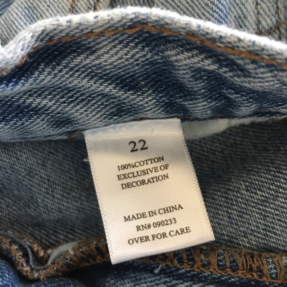 Playboy By Pacsun Jeans Womens 22(xxs) Blue Boyfriend High Rise Distressed - Picture 8 of 11